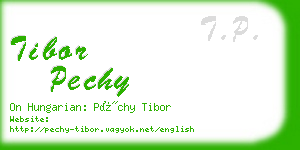 tibor pechy business card